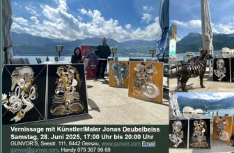 Vernissage mit dem Schweizer Künstler Jonas Deubelbeiss und Gesang von Gunvor