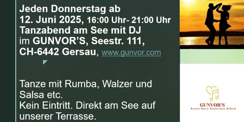 Tanzabend am See im Gunvor’s Gersau